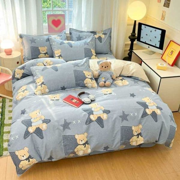 new 2025 cotton printed small fresh single item series pure cotton duvet cover single piece cartoon cute printing D260616