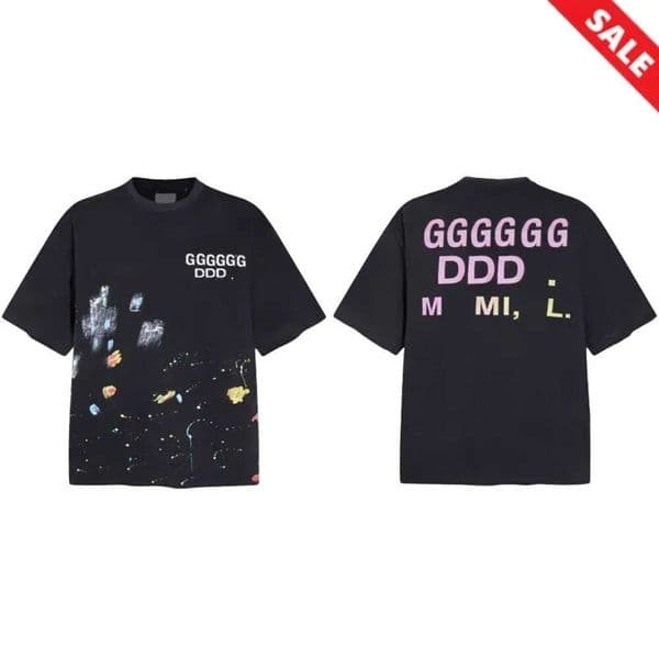 Gallerydetp Shirt Designer Gallerydetp Top Casual Street Shorts Sleeve Letter Pattern Printed Shirt Gallerry Dep Summer Tees Women Loose Fashion High Quality Edc