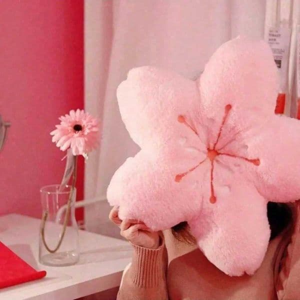 Cute Cherry Petal Pillows Sofa Bedroom Tatami Living Room Pillow Flower Back Cushion HalloweenThanksgiving Gift C260616