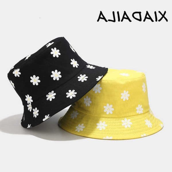 Stingy Brim Hats flower printed fishermans Hat Womens literature and art small fresh basin hat outdoor doublesided sun visor in summer 230411 Q260616