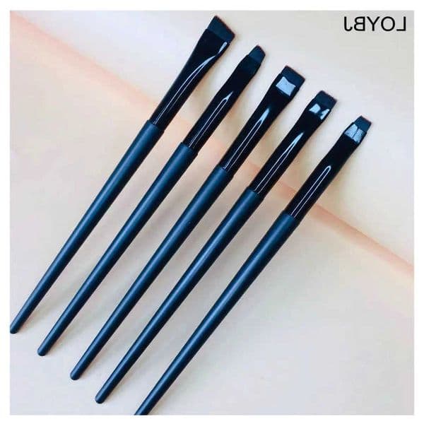 LOYBJ Thin Eyebrow Eyeliner Brush Super Fine Angled Brow Contour Brush Portable Women Eyebrow Liner Cream Cosmetic Makeup Tools L260617