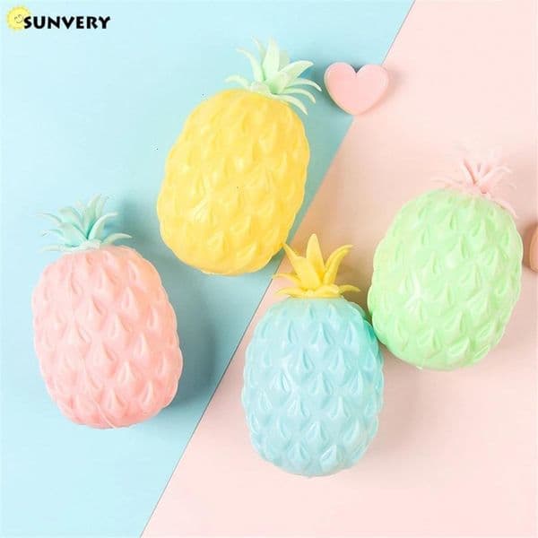 85cm Colorful Pineapple fruit toy Mesh Squishy Anti Stress Balls Squeeze Toys Decompression Anxiety Venting gift for kids w1584