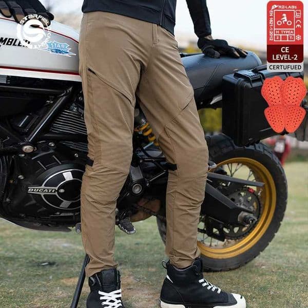 SFK Motorcycle Trousers Summer Mesh Breathable Quick Drying Mens Riding Pants With CE Protective Armor Equipment Accessories Z260617