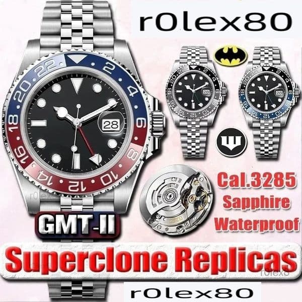 Clean Factory Luxury Watches Men Designer Watches Cal3235 Automatic Movement Watches 904L Stainless Steel 100m Waterproof Luminous Ceramic Bezel Sapphire Gl45