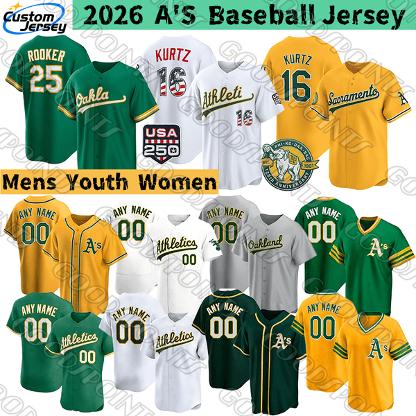 Oaklandes athleticsjersey Brent Rooker Nick Kurtz Jeff McNeil athletic as Rickey Henderson Reggie Jackson Rollie Fingers sacramento athletics Baseball Jerseys