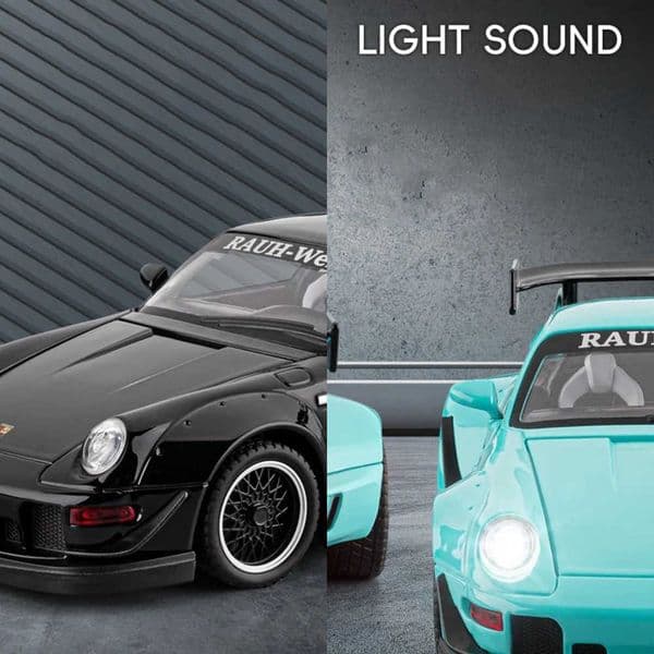 993 RWB 1 Sprots 24 Car Alloy Scale Car Model Diecast Metal Miniature Model Car SoundLightChildren Toy Car Vehicles GIfts L260617