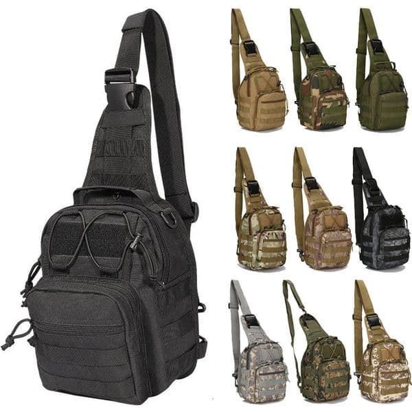 LHI Tactical Shoulder Chest Bag Rover EDC Outdoor CCW Sling Waterproof Hiking Camping Pack Hunting Concealed Range 260617