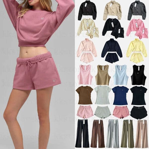 Women Men Sets Aloism jackets Gym Sweatshirt Sweatpants set Pullover Hoodie Aloism Jacket Pullover Yoga Crew Pants Clothes Aloism sets women set A06172