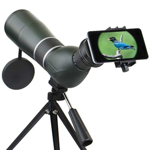20-60X60 Powerful Monocular Zoom Telescope Bak4 Prism Waterproof Anti-Fog Camping Bird Watching Landscape potting Scope for Phon T260616