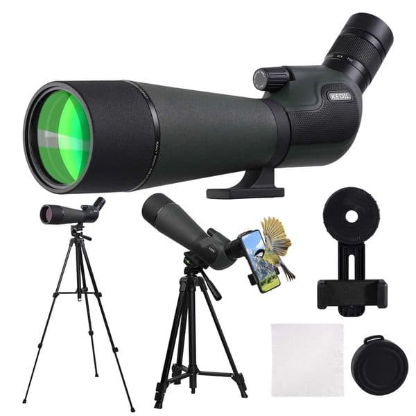 25-75x80 Telescope Spotting Scope Powerful Zoom FMC BAK7 Monocular With Tripod Phone Adapter For Bird Watching Target Shotting T260616