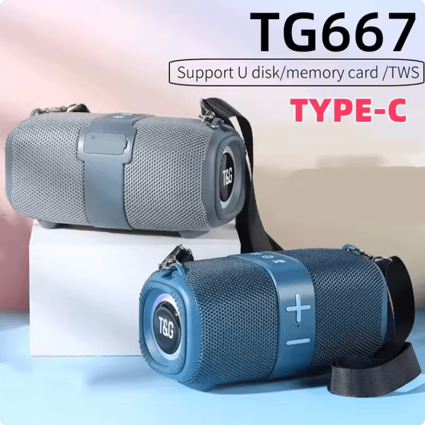 TG667 Portable Wireless Bluetooth Speaker Subwoofer Radio FM Computer Powerful Sound Box Music PC Bass Lamp Audio Caixa De Som Woofers