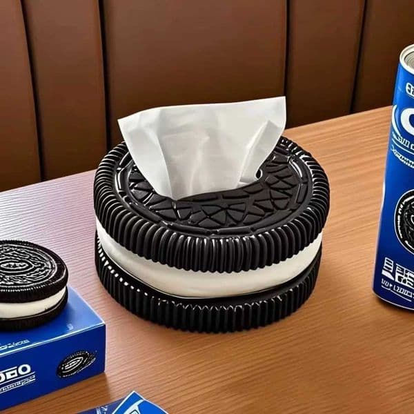 Creative Simplicity Inspired By Oreo Biscuit Tissue Box Rack Advanced Decorative Tissue Boxes in Living Room and Bedroom L260616