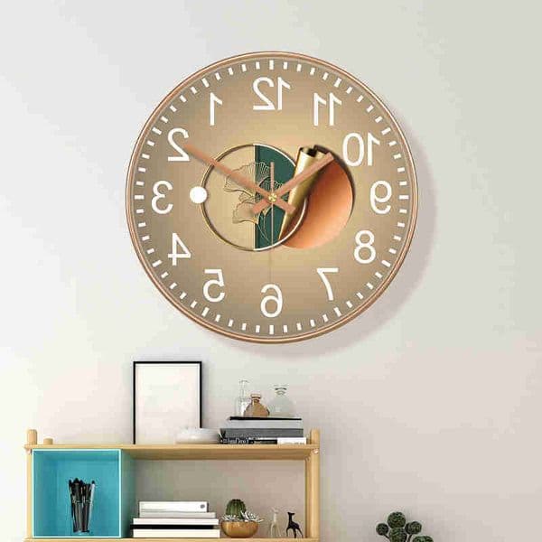 Luxury Light Art Wall Clock Circular Quartz Clock For Bedroom Living Room Study Fashionable Simple Modern Decoration D260617