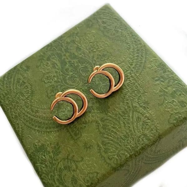 Jewer Designer for woman moissanite Earring Jewer Designer Earring Classic 14K Gold Stud Earrings Women's For Woman Gold High Quality Brass gold Luxury For M