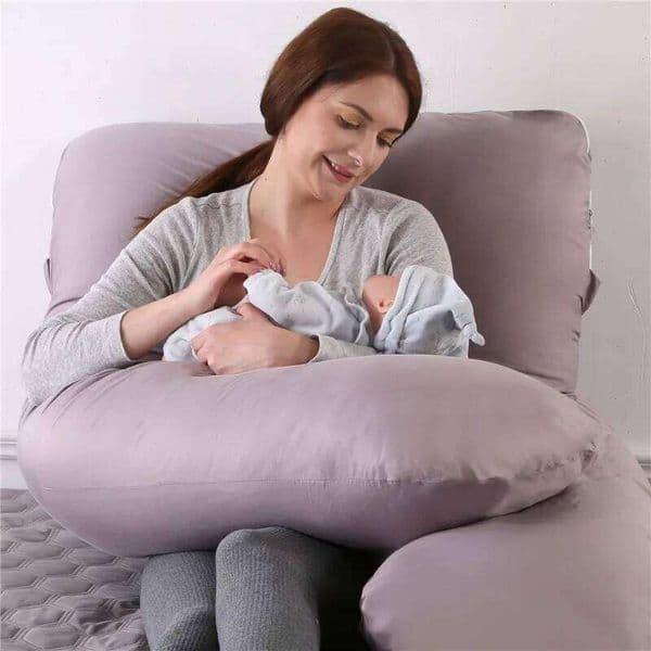Washable U-Shaped Maternity Pillow for Pregnant Women Lumbar Support Cushion