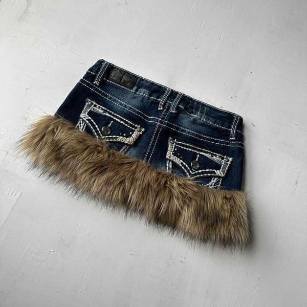 Harajuku Skirt Y2K Goth Denim Raw Edge Slim Short Skirt Retro Low Waist Mini Skirt Casual Sexy Fit Hip Skirts A-line Skirts C260617