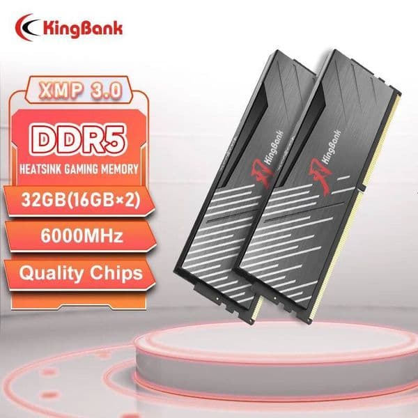 KingBank SoarBlade KRXB DDR5 Series 16GB 1ram or 16GBx2 2rams 6000MHz Gaming Desktop Memory Overclocking Intel XMP 30 for PC