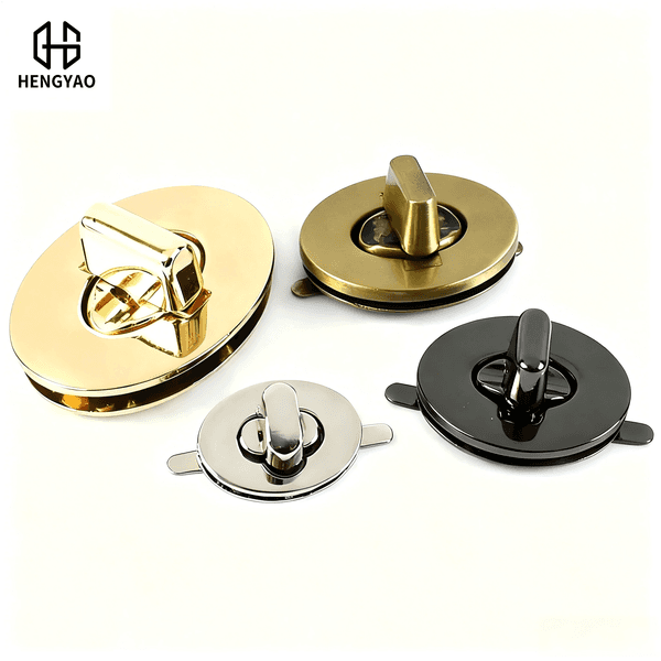 Bag metal oval buckle, wallet twist lock, decorative clasp, handbag leather goods hardware accessories