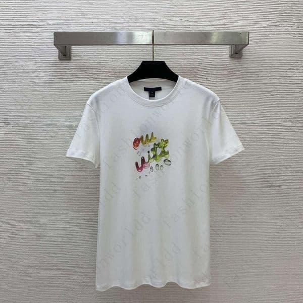 Brand t-shirt women t shirt summer designer cotton pullover Breathable tshirt Fashion letter LOGO vacation round neck t-shirt designer for women Jun 15 a89b