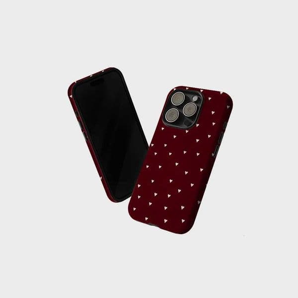 Bumper CaseLumi Matte for Case for IPhone 17 16 15 14 Plus 13 Pro Max Shockproof Hard PC Burgundy s Cover J260618
