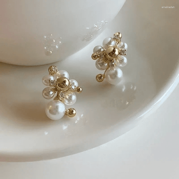 Hoop Earrings Women's Gold Pearl Seller Luxury High-End Elegant Exquisite Studs With Unique Design