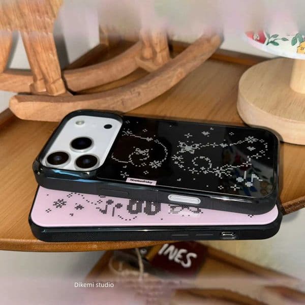 Korean Ins Pixel Rabbit Angel Wings Phone Case For iPhone 17 Air 16 Pro Max 15 14 Plus 13 12 11 Shockproof Silicone Back Cover J260618