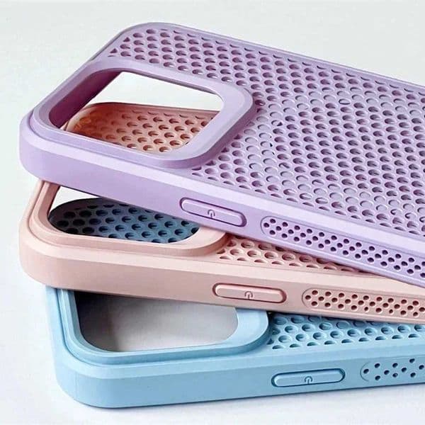 Cooling Heat Dissipation For Magnetic Case For iPhone 17 16 14 15 13 12 11 Pro Max Mesh Breathable Grid Matte Hard Cover J260618