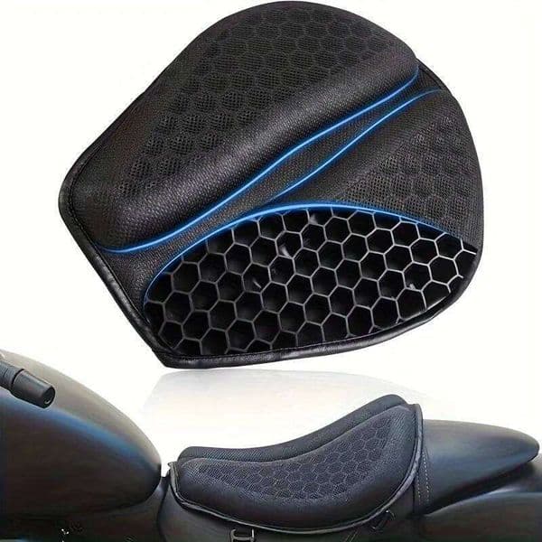 2025 NEW 3D Honeycomb Anti-slip Motorcycle Gel Cushion Moto Pressure Relief Ride Seat Pad W260618