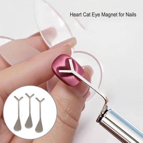 Nail Drill Machine 2/3Pcs Heart Cateye Nail Magnet Set Y-Shape,Cylinder Magnetic Stick For Creat electric nail file French Cat Eye Love Shape On Nails Manicur hu