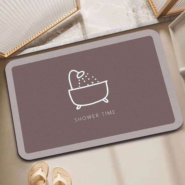 Modern Minimalist Diatomaceous Earth Floor Mat Absorbent and Non Slip Bathroom Shower Room Kitchen Easy To Clean Carpet Fashion 26Y0618