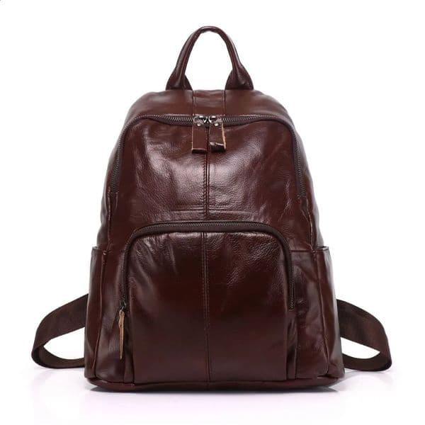 Casual Daily Genuine Leather Backpack Woman Unique Cow Shoulder Bags Ladies Fashion Cowhide Travel Bagpack 260615