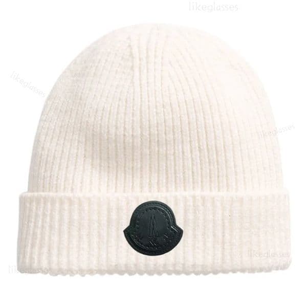 Designer Ribbed Knit Beanie Patch Wool Cashmere Blend Cuffed Winter Hat Thermal Warm Outdoor Ski Snowboard Streetwear Luxury Skull Cap Unisex For Men Women