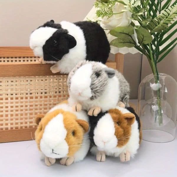 Christmas Gift Stuffed Animals Guinea Pig Stuffed Cute Dolls Simulation Plush Mouse Dolls Fluffty 18cm Hamster Doll Kids Toys 260617