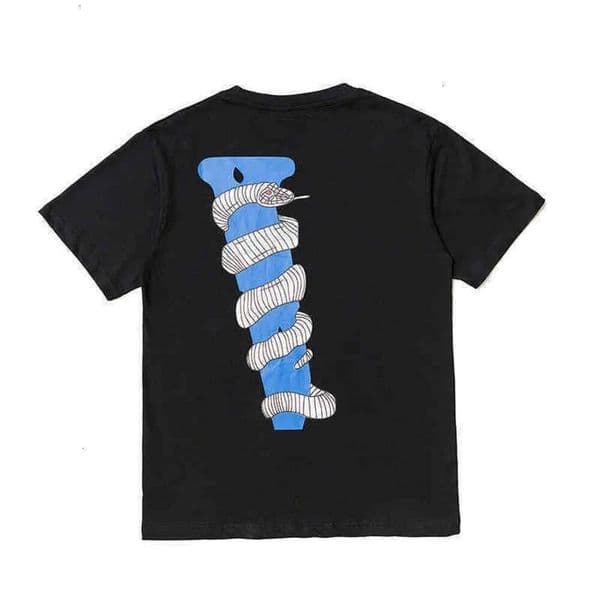 Vlonely Shirts Designer European Fashion Brand White Snakes Big V Printed Graphics For Men And Women Short Sleeve Pure Cotton Quality Loose Tees Hip Hop Vlonee Tee 0C9
