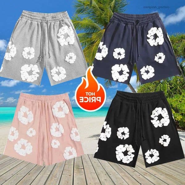 Beach Summer Pants US Capcom Printed Flower Shorts Vacation Outdoor Childrens Mens 250322 S260621