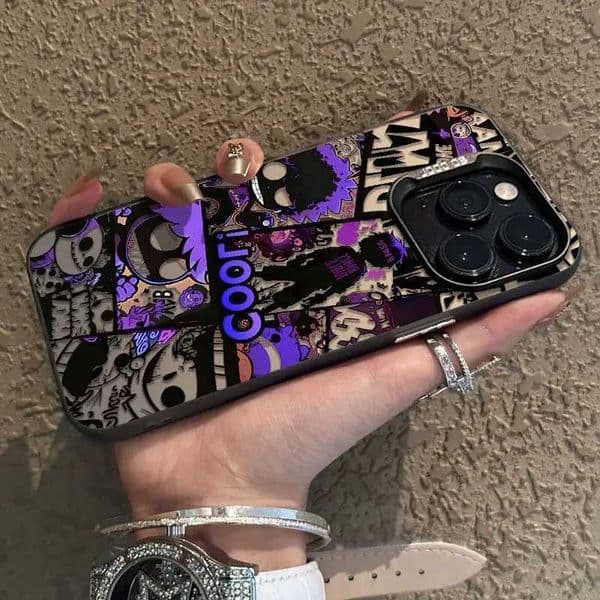 Comic Halloween Cool Graffiti Phone Case For iPhone 17 16 15 14 13 12 11 Pro Max XR XS MAX 16e 8 PLUS MINI Boy Cartoon Y2k Cover D260621