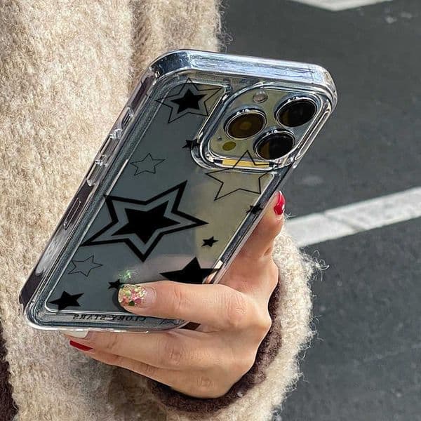 Star Transparent Phone Case For iPhone 13 Cases iPhone 11 15 16 Pro Max 14 12 X Xs 13pro 16promax 16pro 15promax Silicon Covers D260621