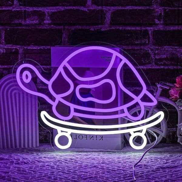 USB Sign Turtle Powered Neon LED Neon Light for Zoo Fish Shop Kid Room Bar Gaming Room Bedroom Decoration Gift Art Wall Light H260622