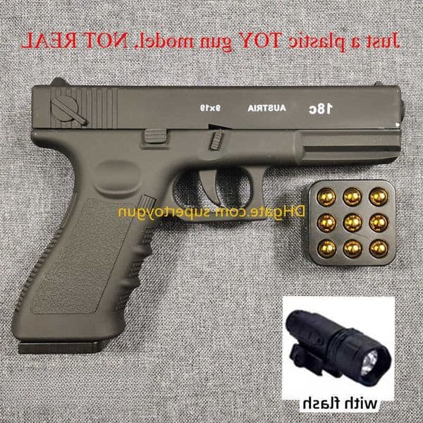 Shell Automatic Ejection Pistol Toy Gun Blaster Model For Adults Kids Outdoor Games L26