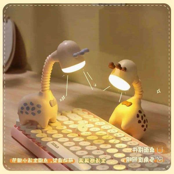 Night Shaped Cute DIY Giraffe Scalable Desk Lamp Led Table Light Mini Desktop Ornament Living Room Decor Kids Holiday Gift Z260127 S260622