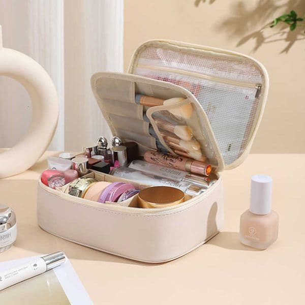 Makeup Large-Capacity New Bag Womens with Partitioned Storage for Cosmetics An Essential Cosmetic Bag for TravelPencil Case M260622
