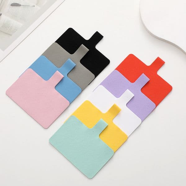 Soft Velvet Fabric Lanyard Tab Patch, Charging Port Fixed Connector Clip, Detachable Anti-Lost Pendant for All Phone Cases