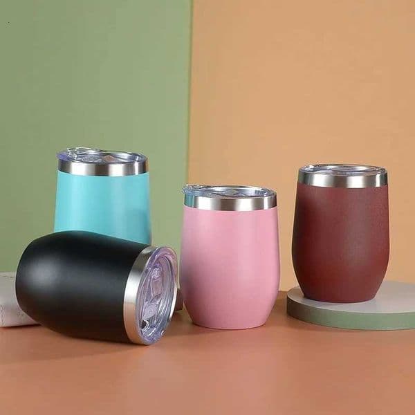 12oz Eggshell Cup Stainless Steel Thermos Bottle Portable Coffee Cups Water Bottle Travel Household Office School Drinking Tools J260622