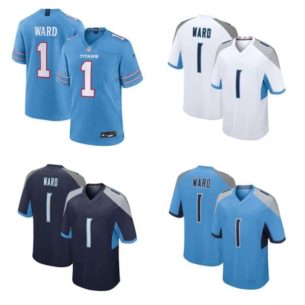1 Cam Ward Titanss Full Tackle Twill Stitched Football Jersey 6 Tyler Shough 41 Alvin Kamara - Men Women Youth Full Size Run S-XXXL
