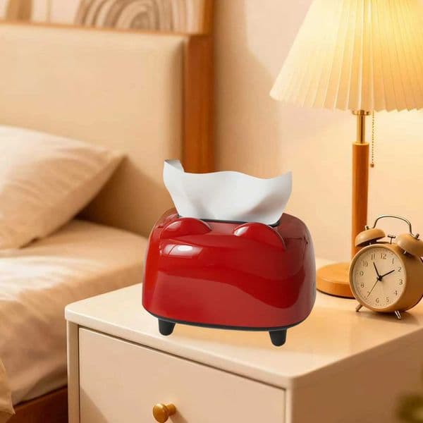 Mti Functional Tissue Storage Box Green/w/Red Dopamine Mtifunctional Mobile Phone Holder Tissue Box Suitable for Livi J260623
