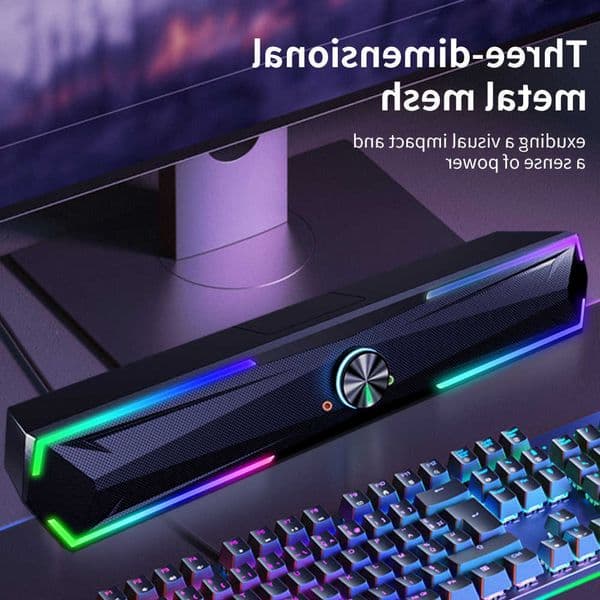 4D Computer Speaker Soundbar Stereo Game Subwoofer 20 Bluetooth For Macbook Laptop Notebook PC Music Player Wired Loudspeaker L26EONM