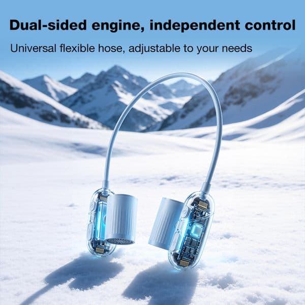 180° Rotatable Outlet Neck Fan High Wind Silent USB Hands Free Portable Fan