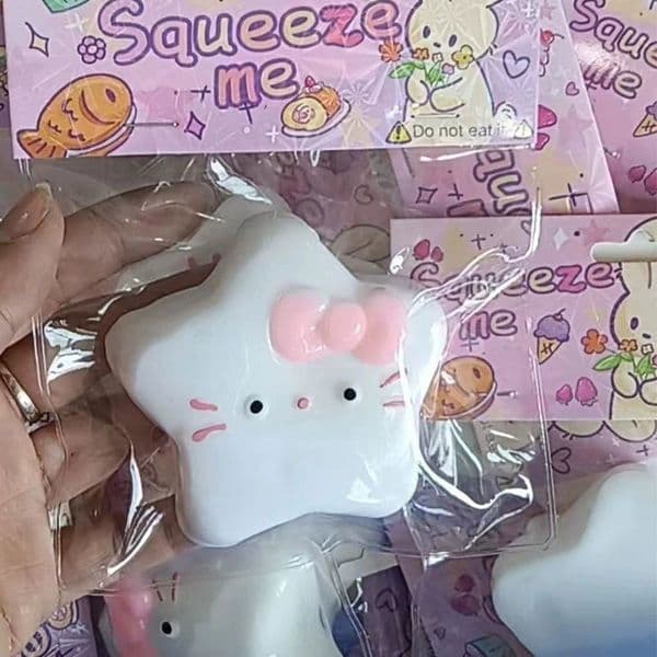 KT Pentagram Pinching Music Cross border Xiaohongshu Same Pinching Stress Relieving Toy Explosive Internet Celebrity Pinching Music Muddy Feeling