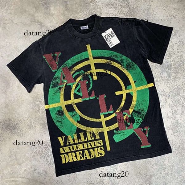 shirt designer top men's shirts shorts Boxy Fit Clothing Skulls Print Shirt Summer Breathe clothes Men Women High Quality Casual hip hop T shirt valley dreams def df0