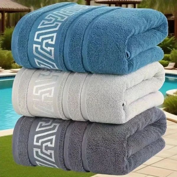 Cotton Towel Set Bath 70x140cm Face 34x74cm el Collection Soft Absorbent Quick Dry Towels for Home 260624